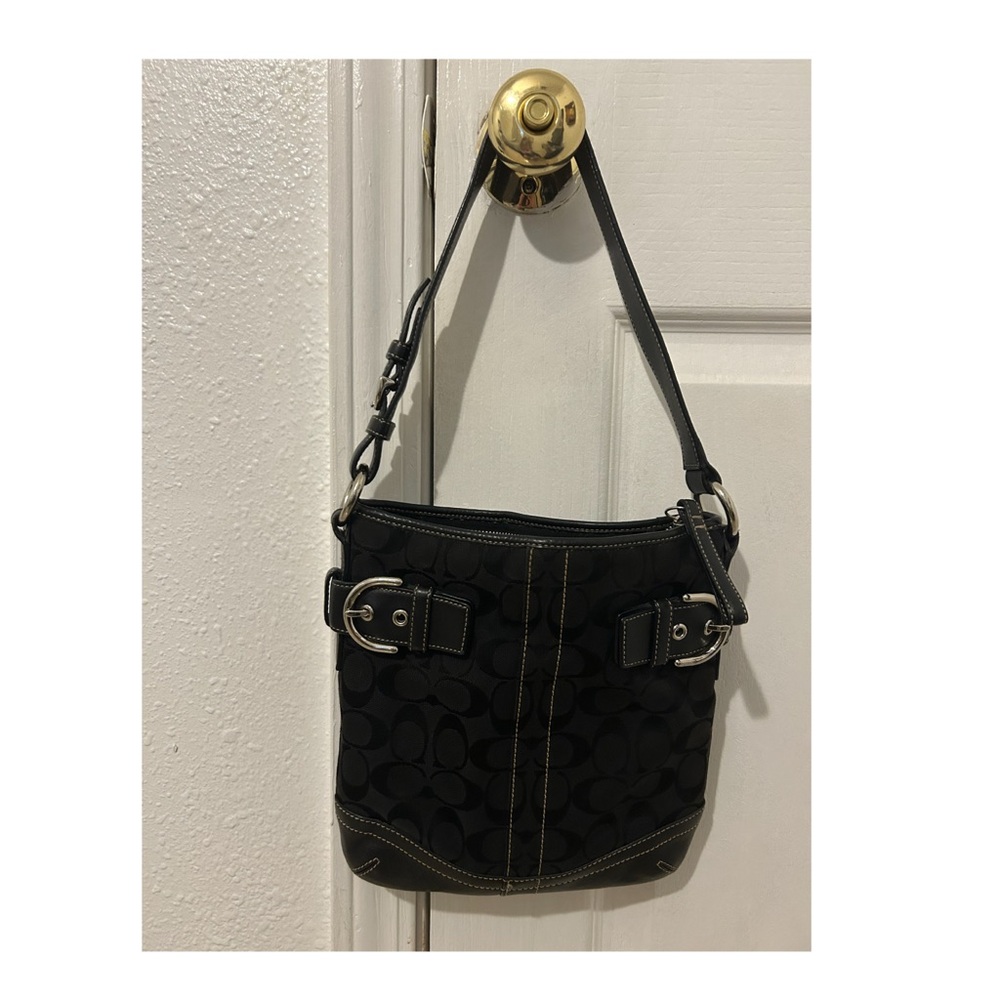 Elegant Black Shoulder Bag COACH